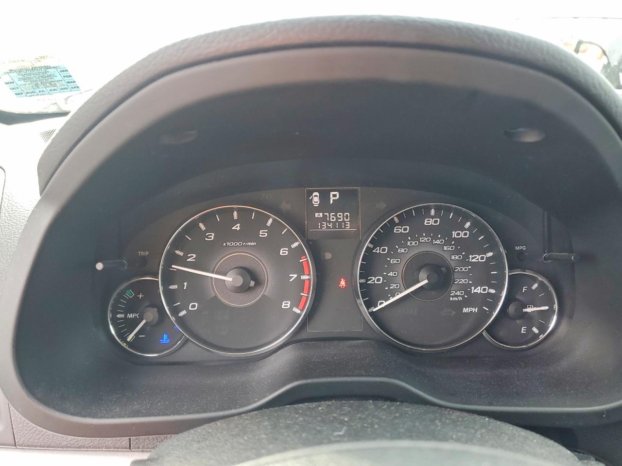 2012 SUBARU OUTBACK 2.5I PREMIUM photo 9