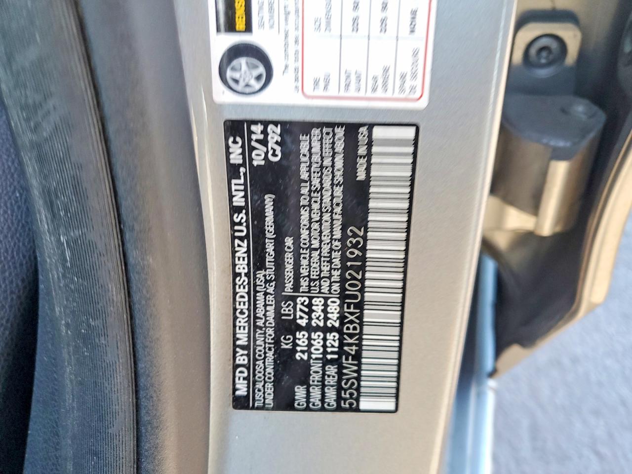 2015 MERCEDES-BENZ C 300 4MATIC photo 12
