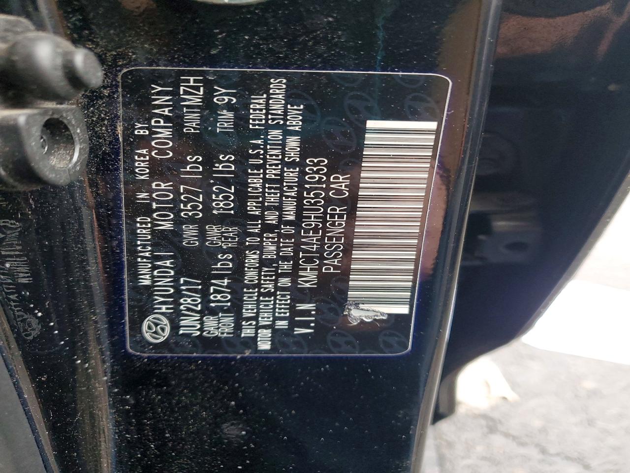 2017 HYUNDAI ACCENT SE photo 12