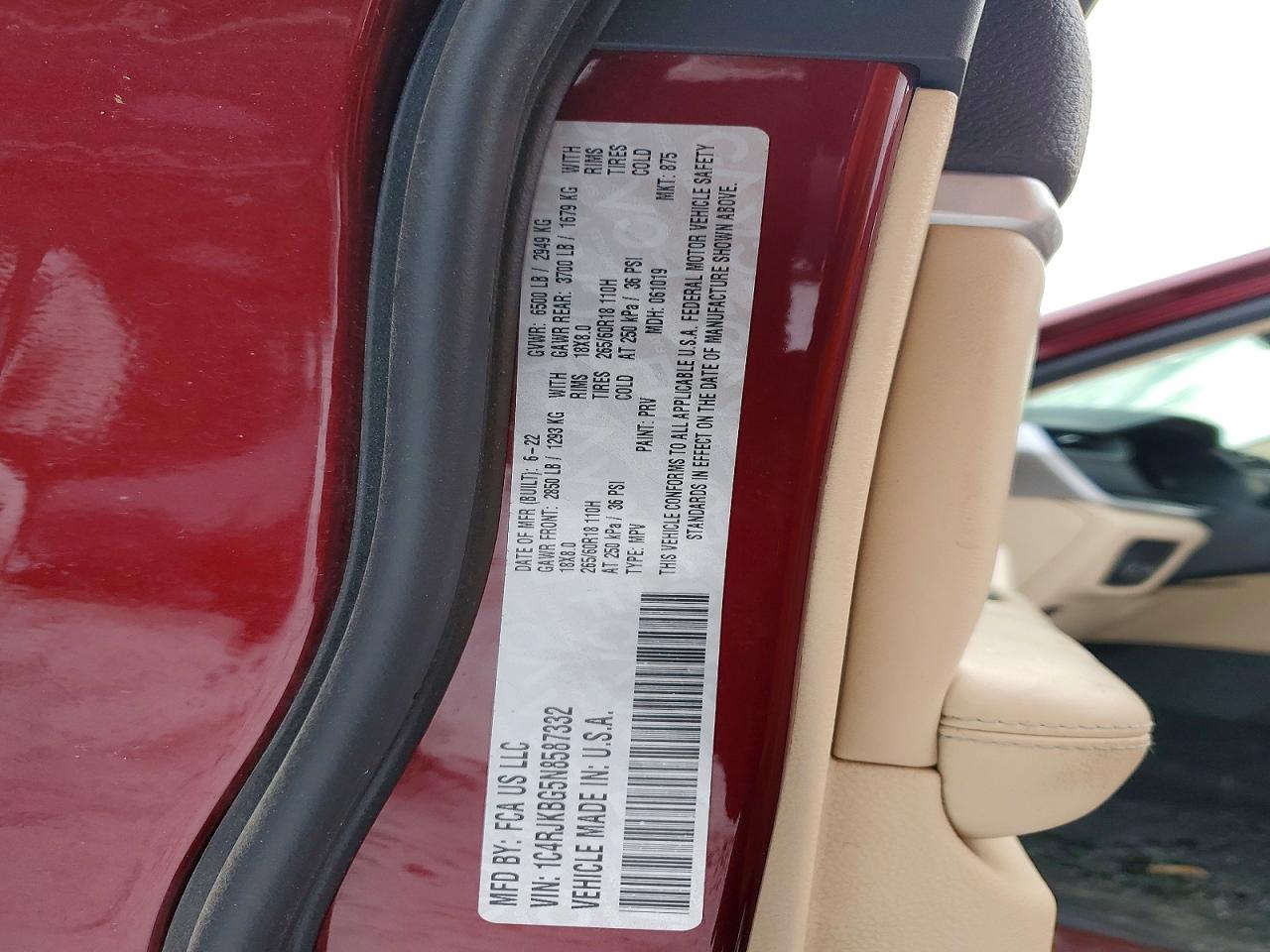 2022 JEEP GRAND CHEROKEE L LIMITED photo 13