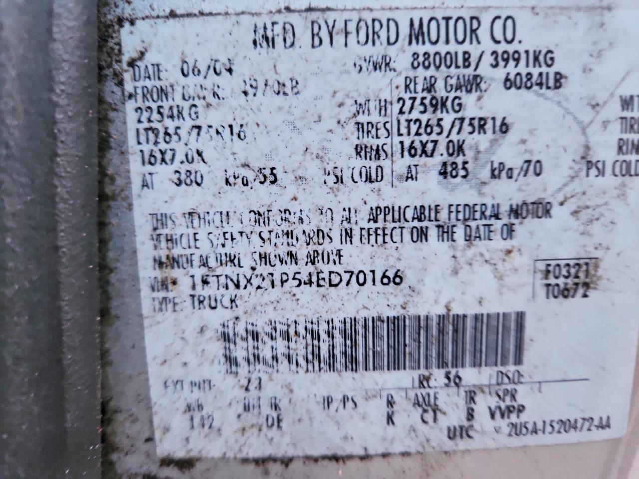2004 FORD F250 SUPER DUTY photo 23