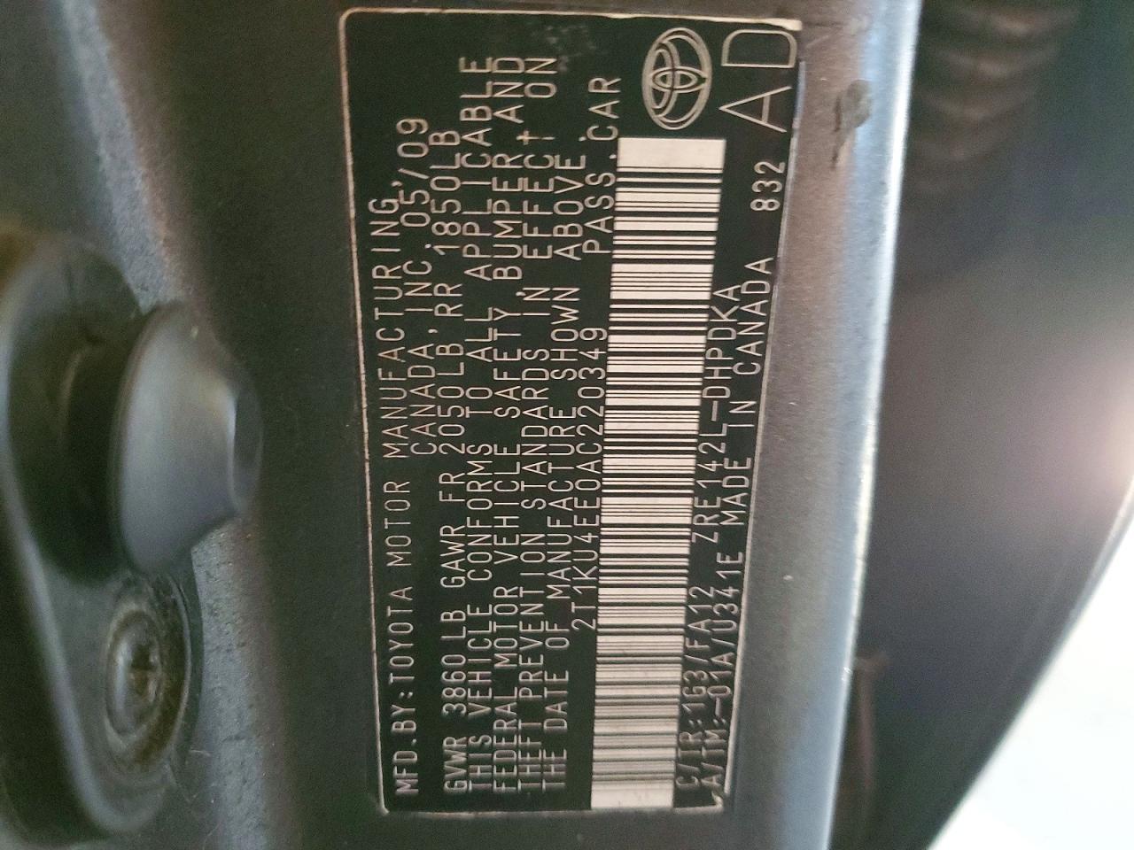 2010 TOYOTA COROLLA MATRIX photo 12