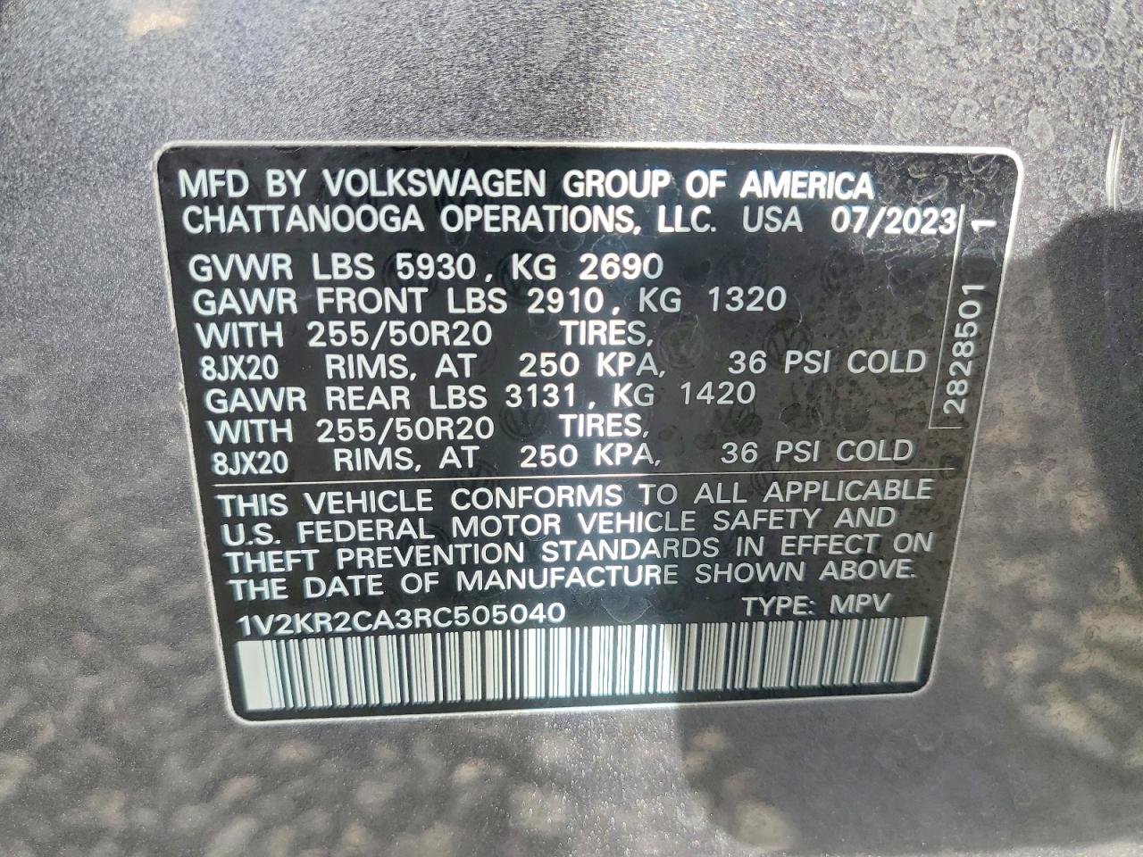 2024 VOLKSWAGEN ATLAS SE photo 14