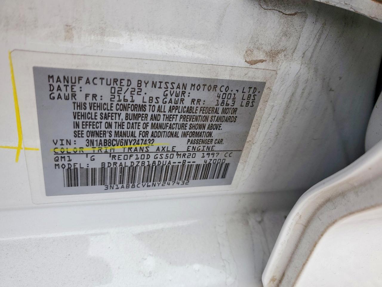 2022 NISSAN SENTRA SV photo 12