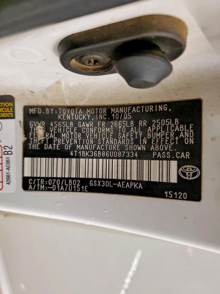 2006 TOYOTA AVALON XL photo 12
