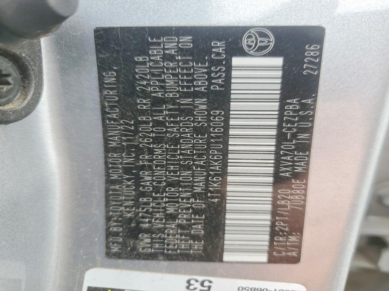 2023 TOYOTA CAMRY XSE photo 13