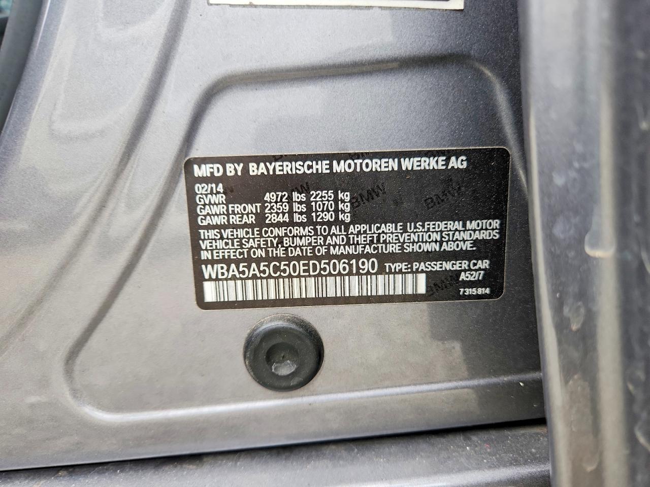 2014 BMW 528 I photo 12