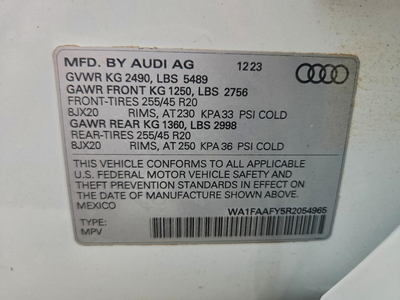 2024 AUDI Q5 PRESTIGE 45 photo 12