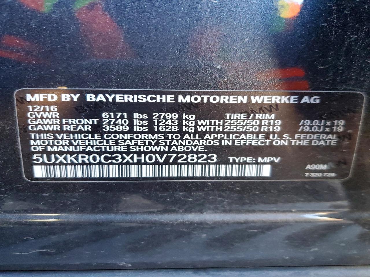 2017 BMW X5 XDRIVE35I photo 13