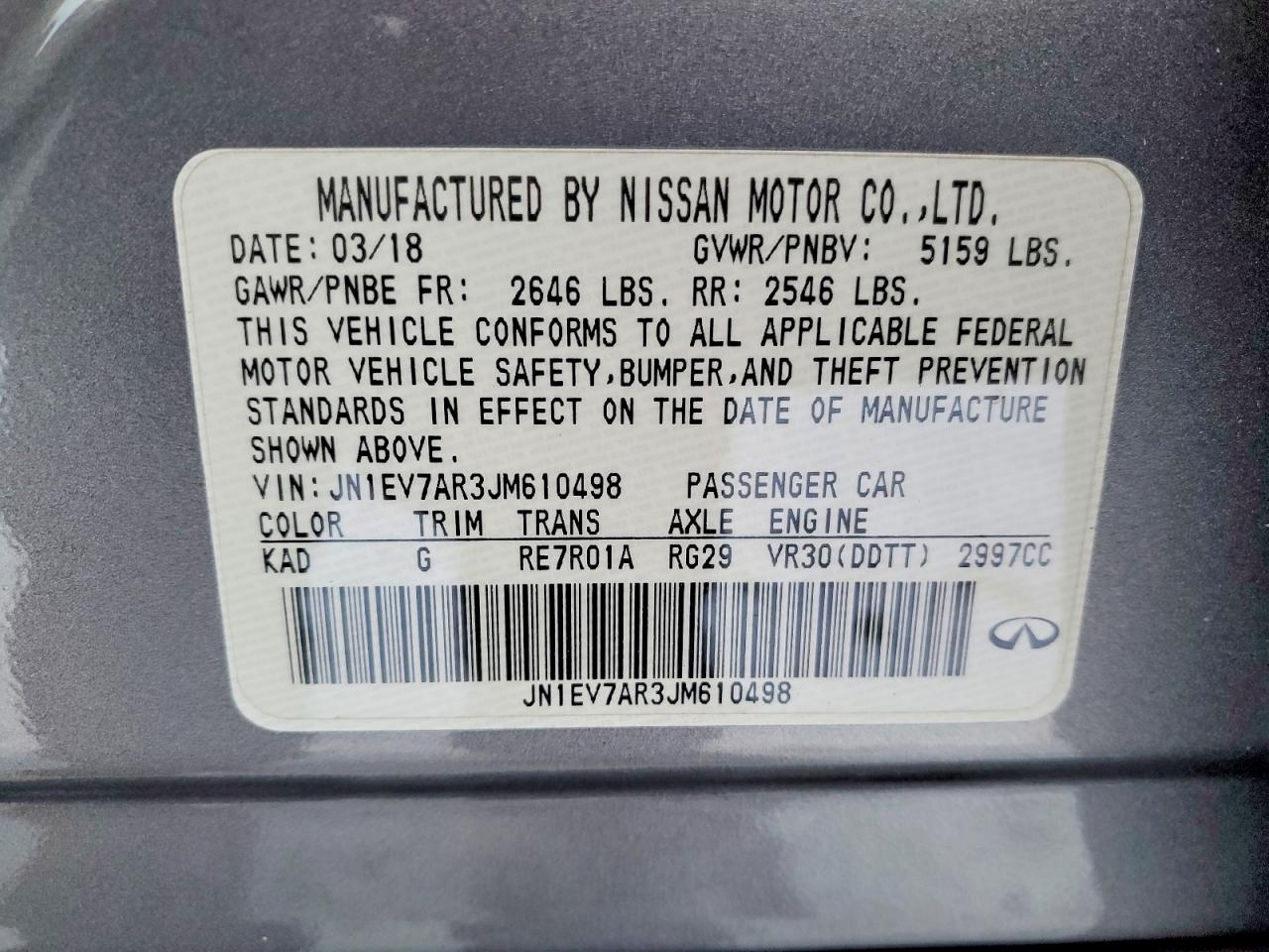 2018 INFINITI Q50 3.0T LUXE photo 23