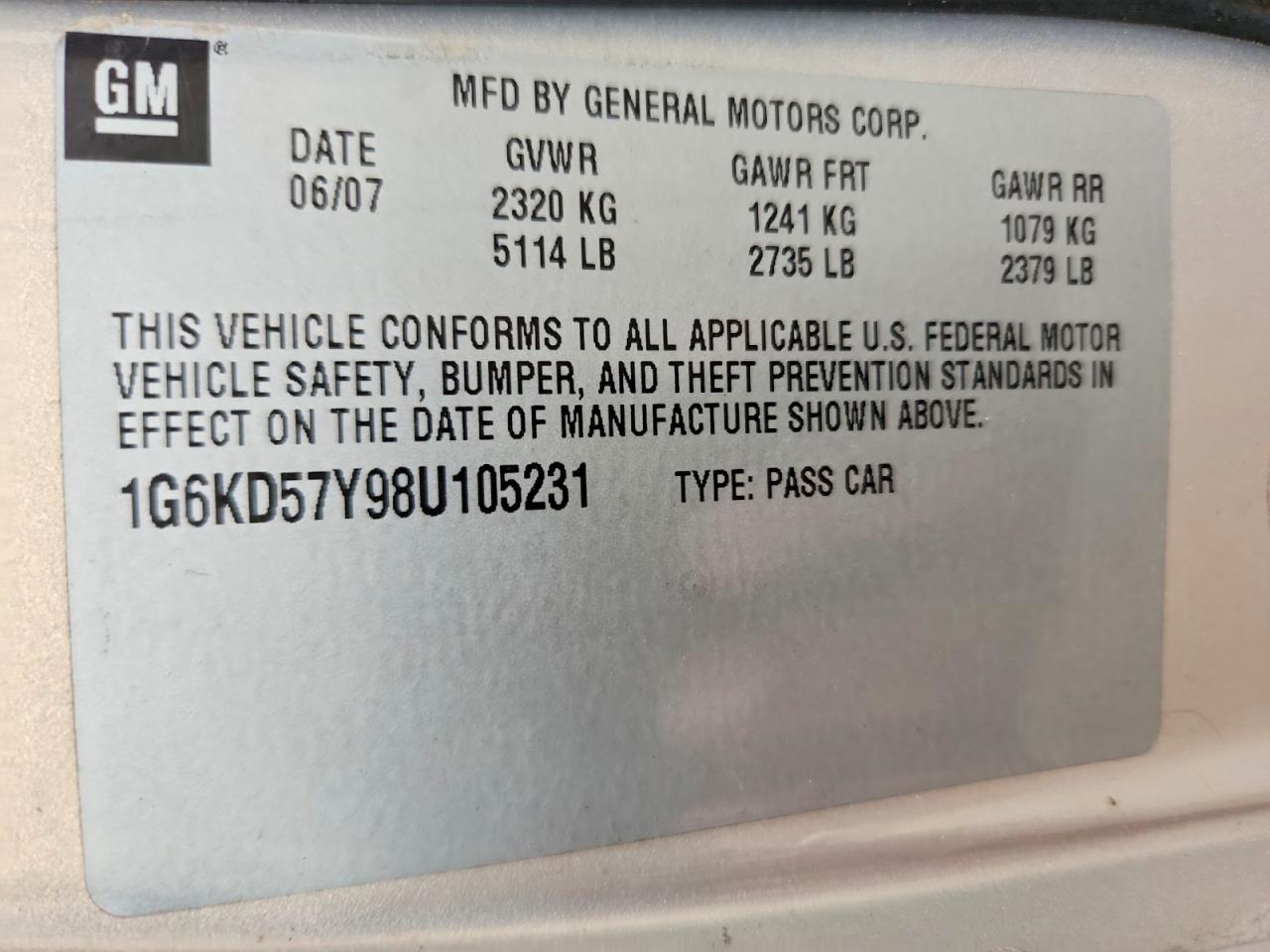 2008 CADILLAC DTS photo 12