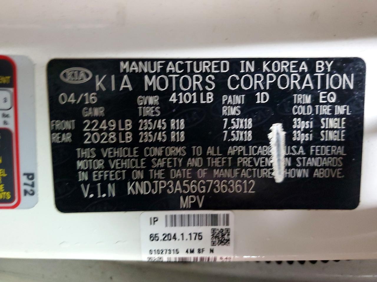 2016 KIA SOUL + photo 12