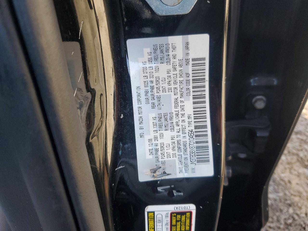 2007 MAZDA CX-9 photo 13