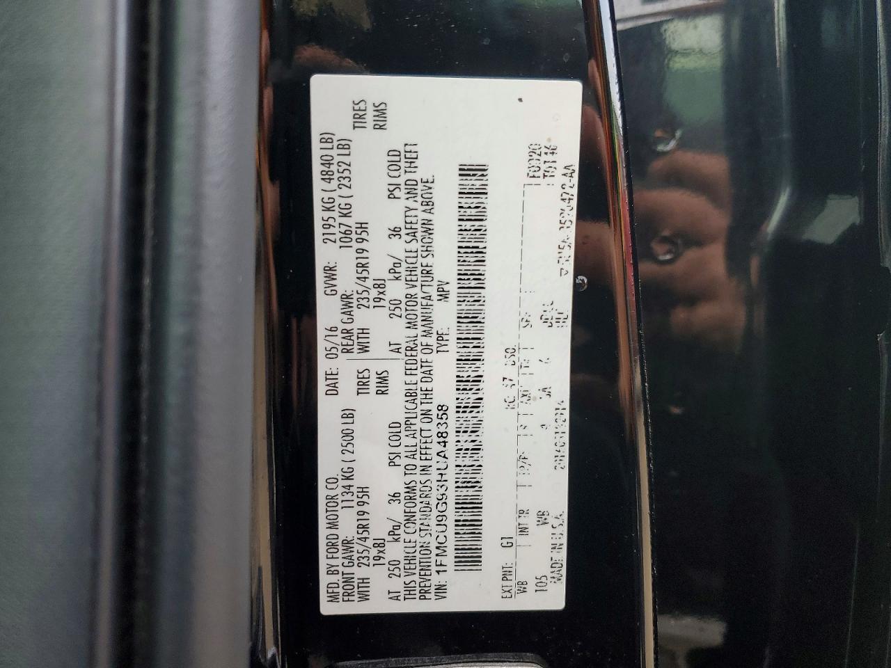2017 FORD ESCAPE SE photo 13