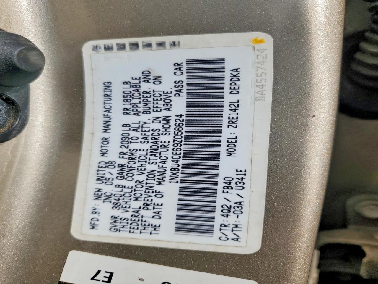 2009 TOYOTA COROLLA BASE photo 12