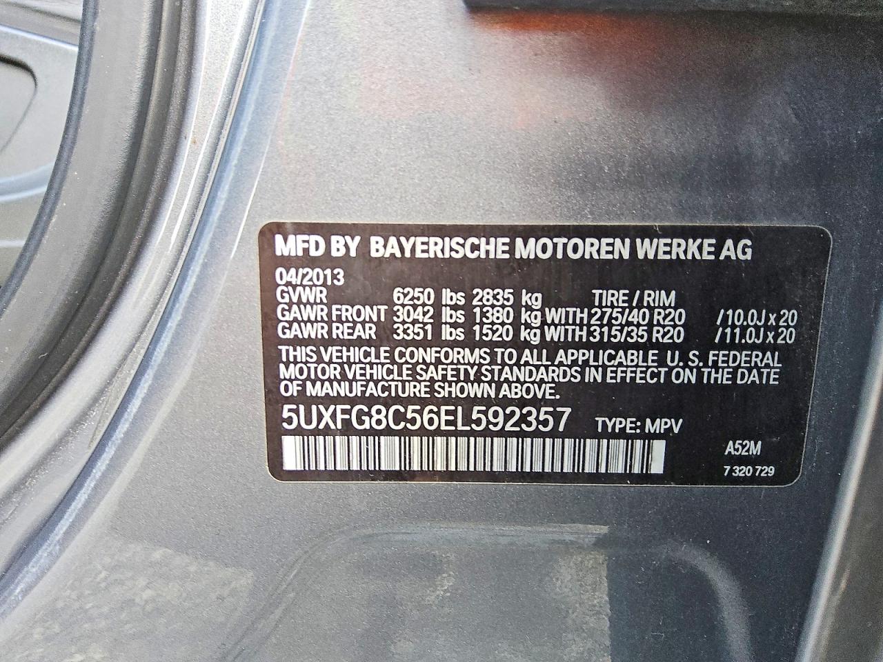 2014 BMW X6 XDRIVE50I photo 12