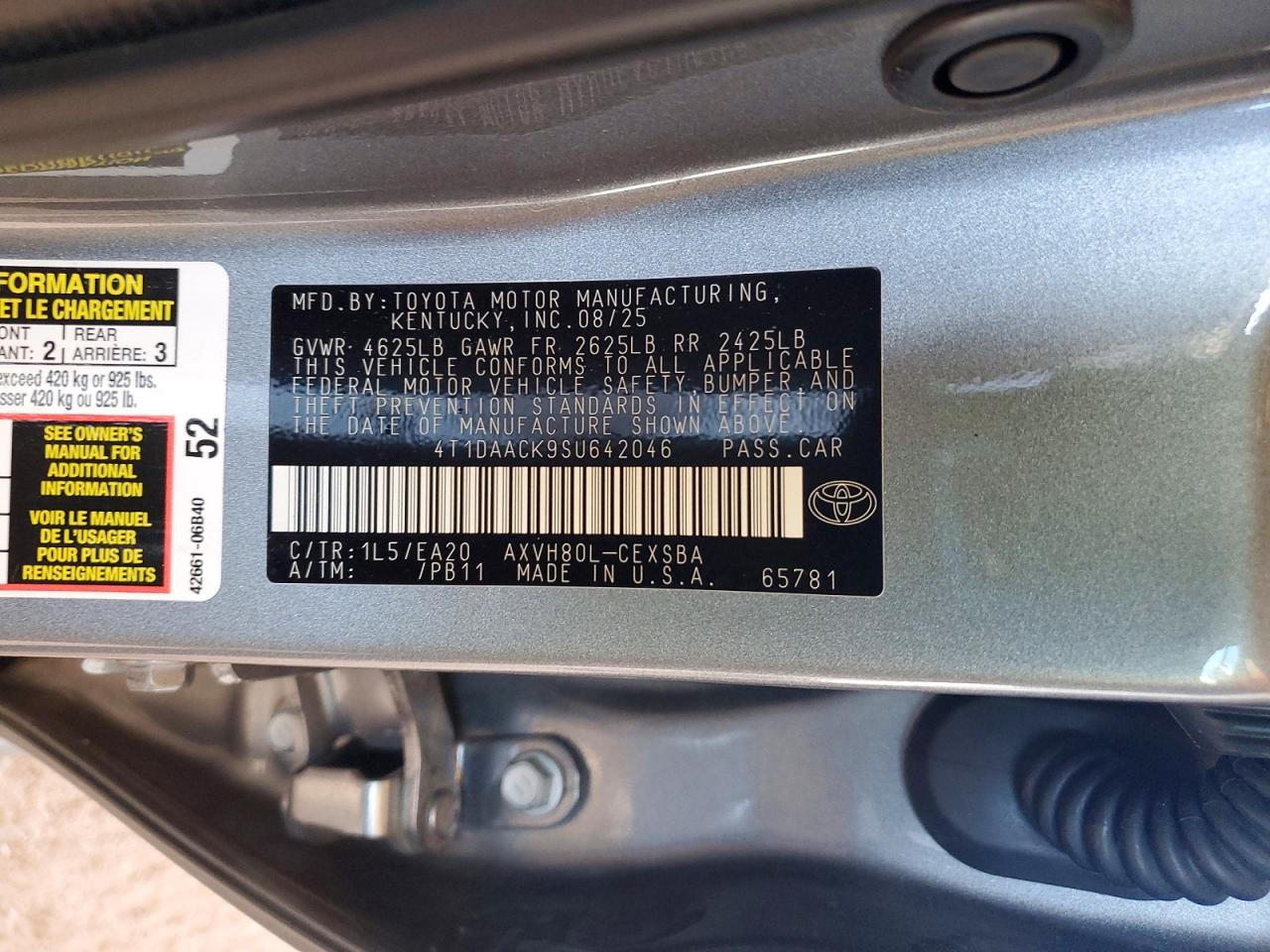 2025 TOYOTA CAMRY XSE photo 12