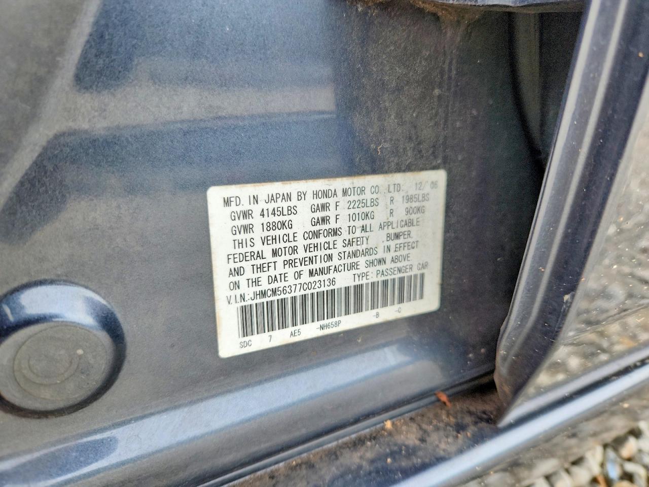 2007 HONDA ACCORD SE photo 34
