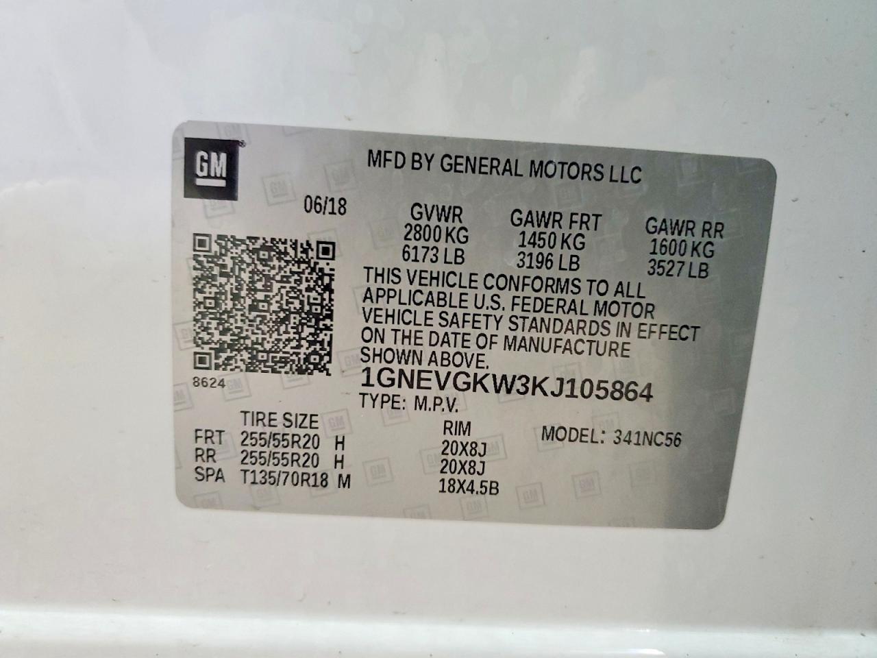 2019 CHEVROLET TRAVERSE LT photo 40