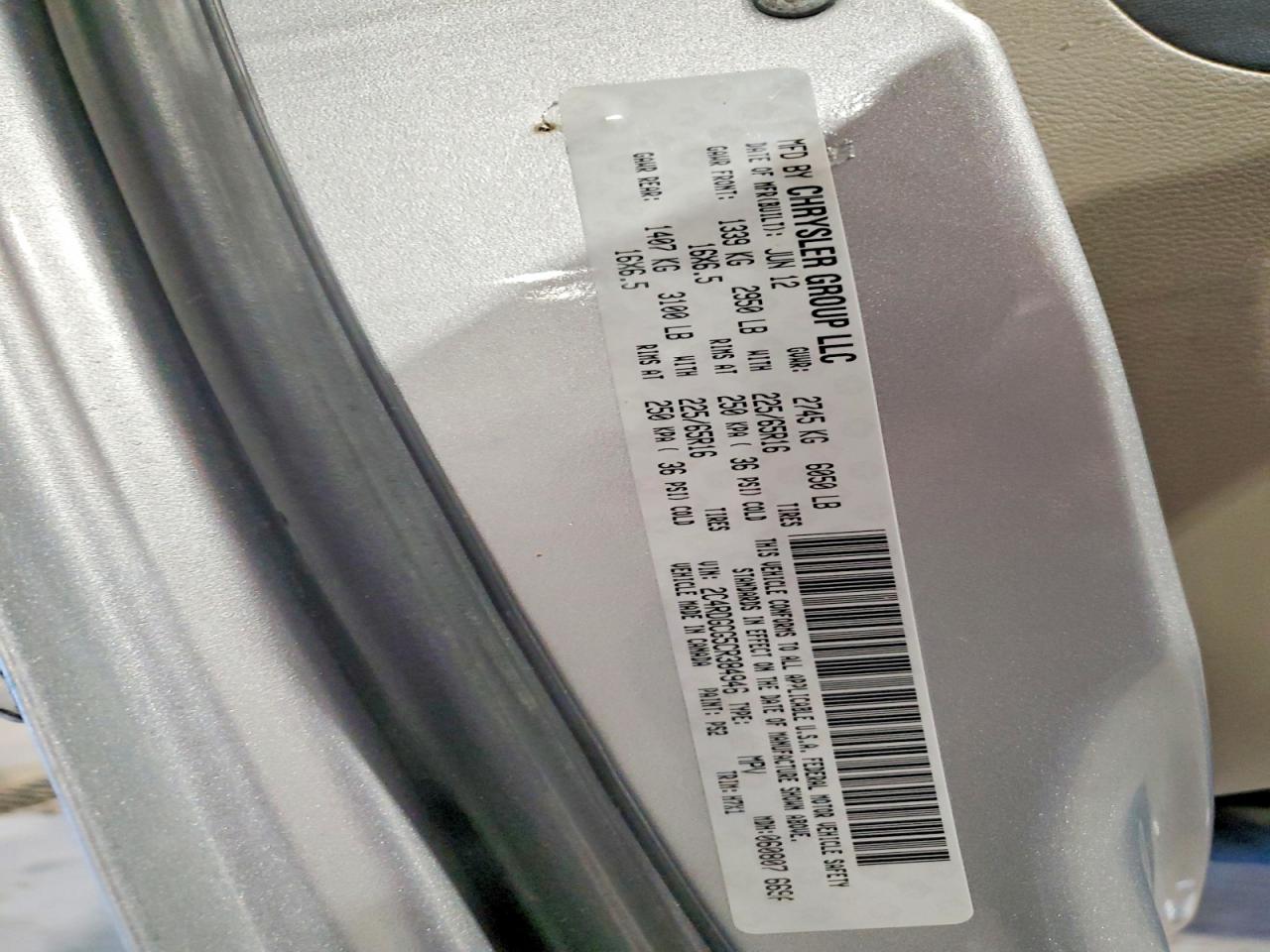 2012 DODGE GRAND CARAVAN SXT photo 36