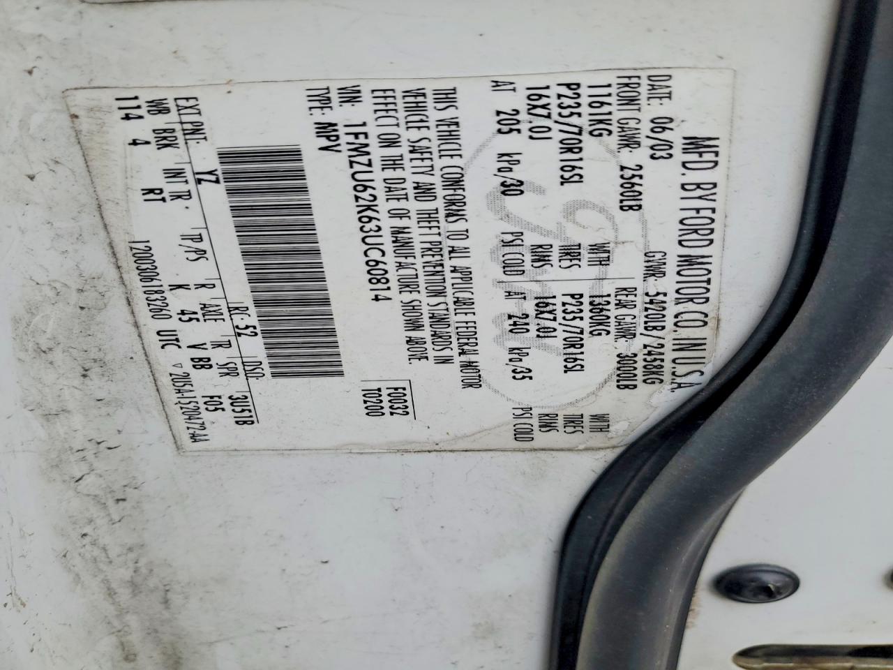 2003 FORD EXPLORER XLS photo 37