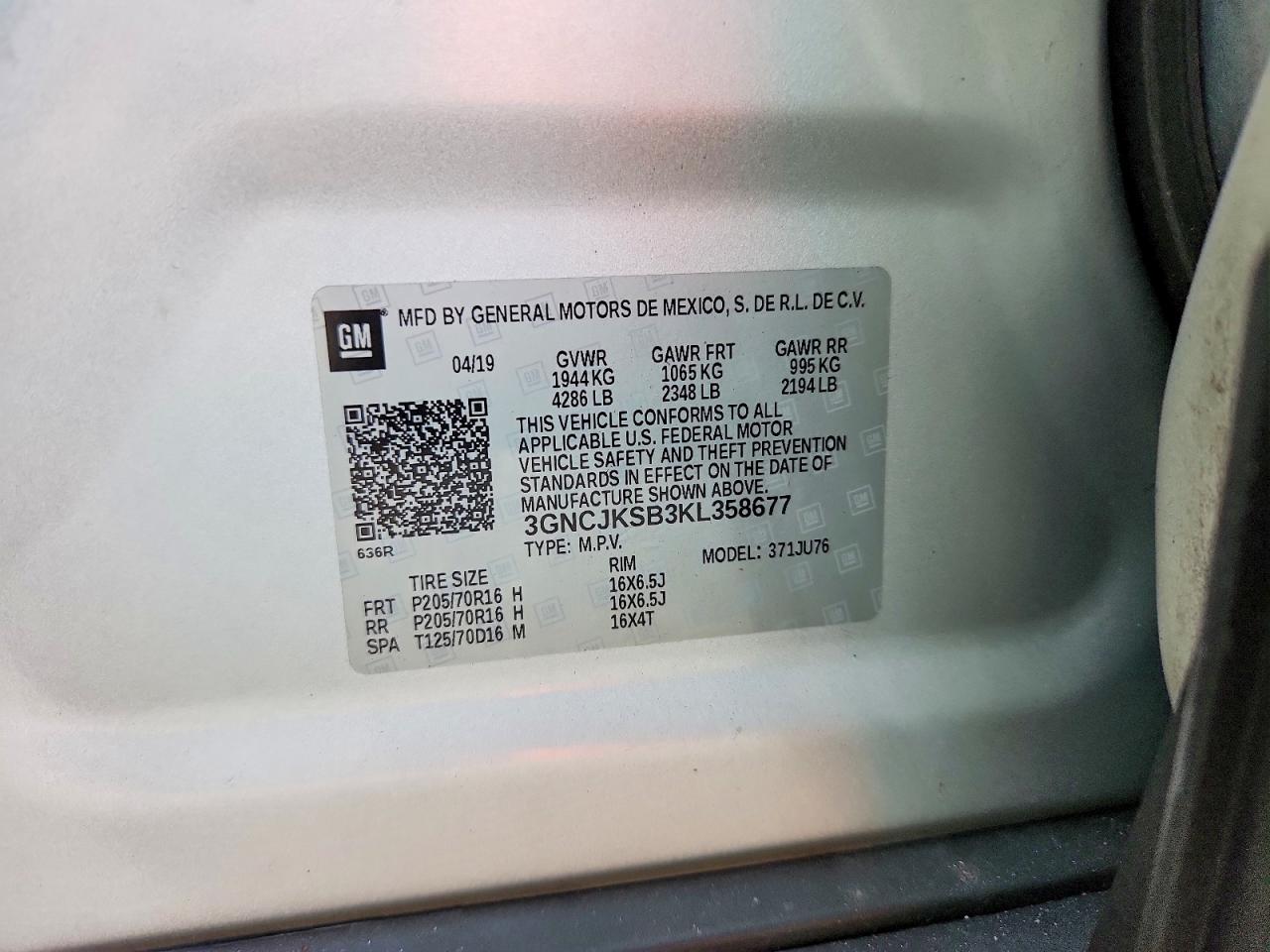 2019 CHEVROLET TRAX LS photo 13