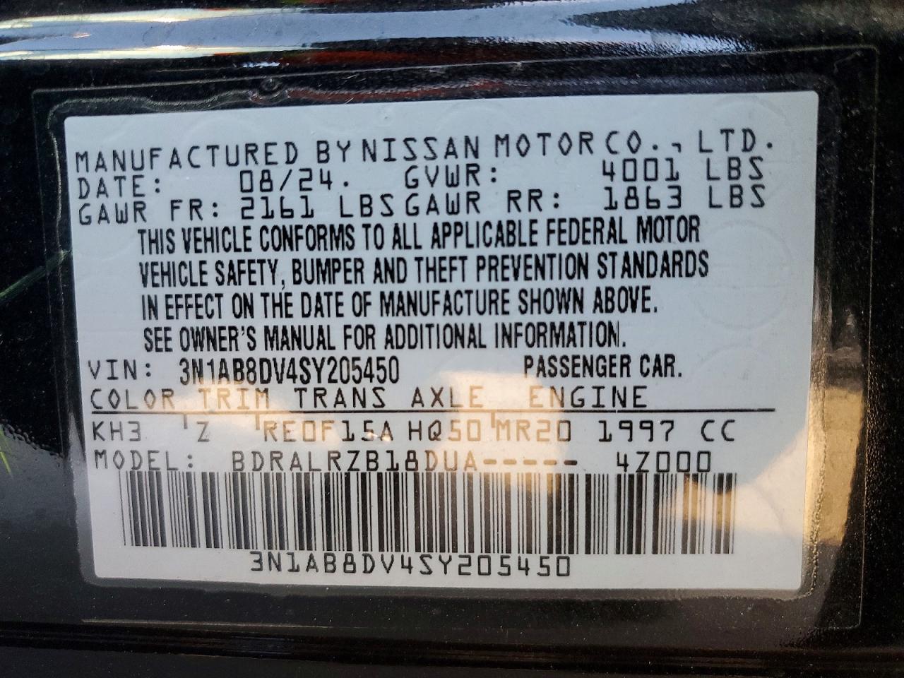 2025 NISSAN SENTRA SR photo 13