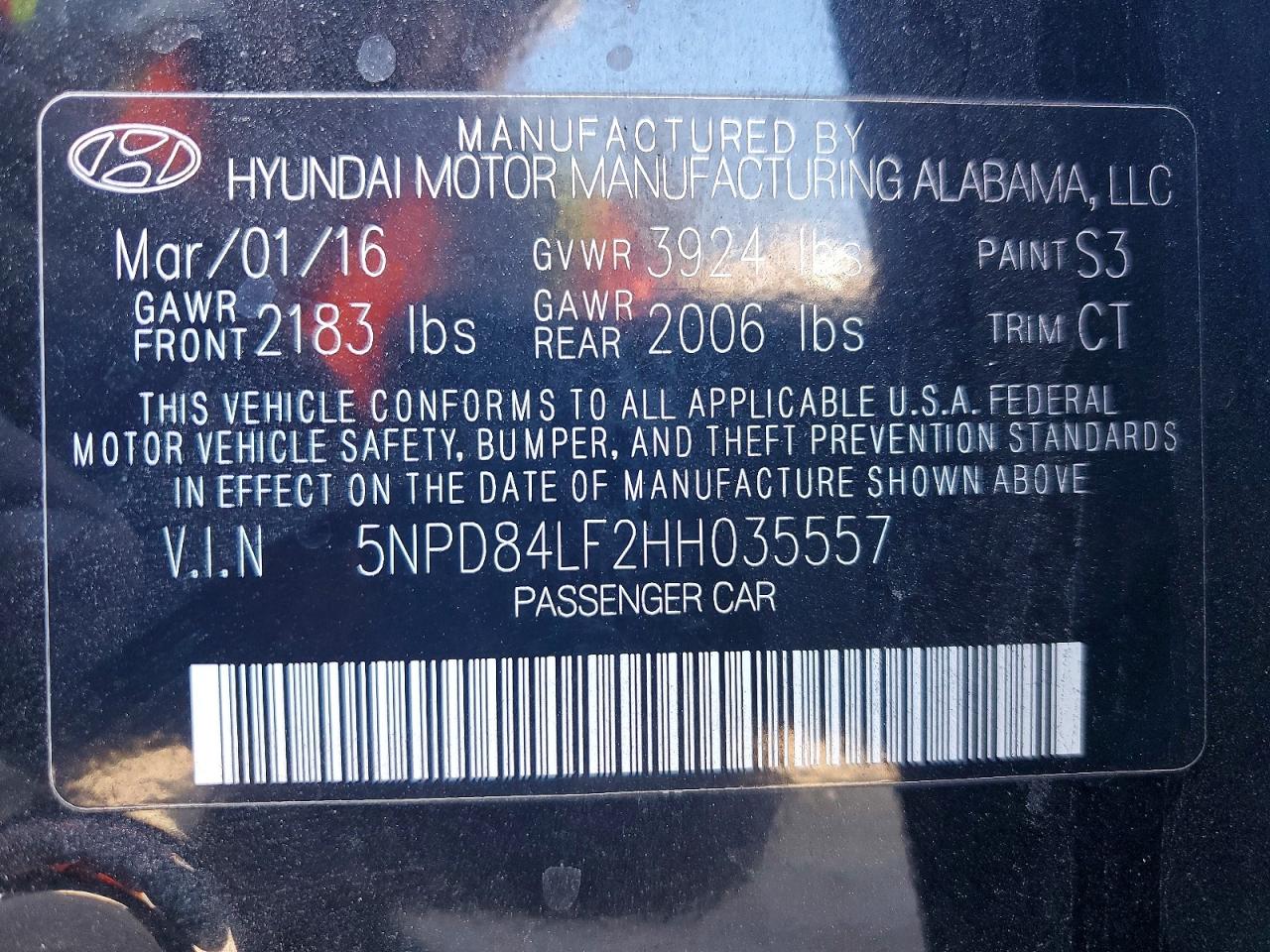 2017 HYUNDAI ELANTRA SE photo 13
