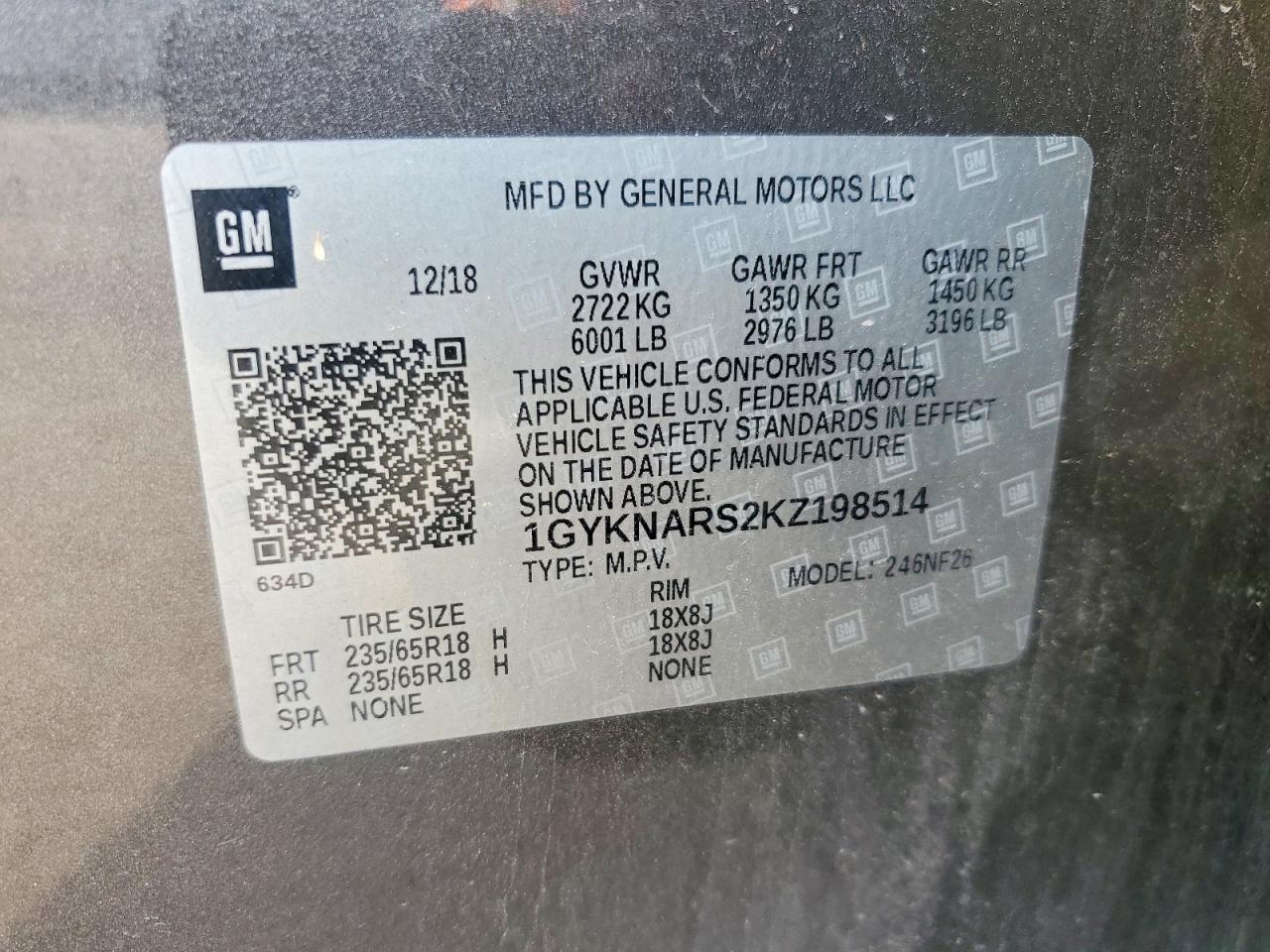 2019 CADILLAC XT5 photo 13