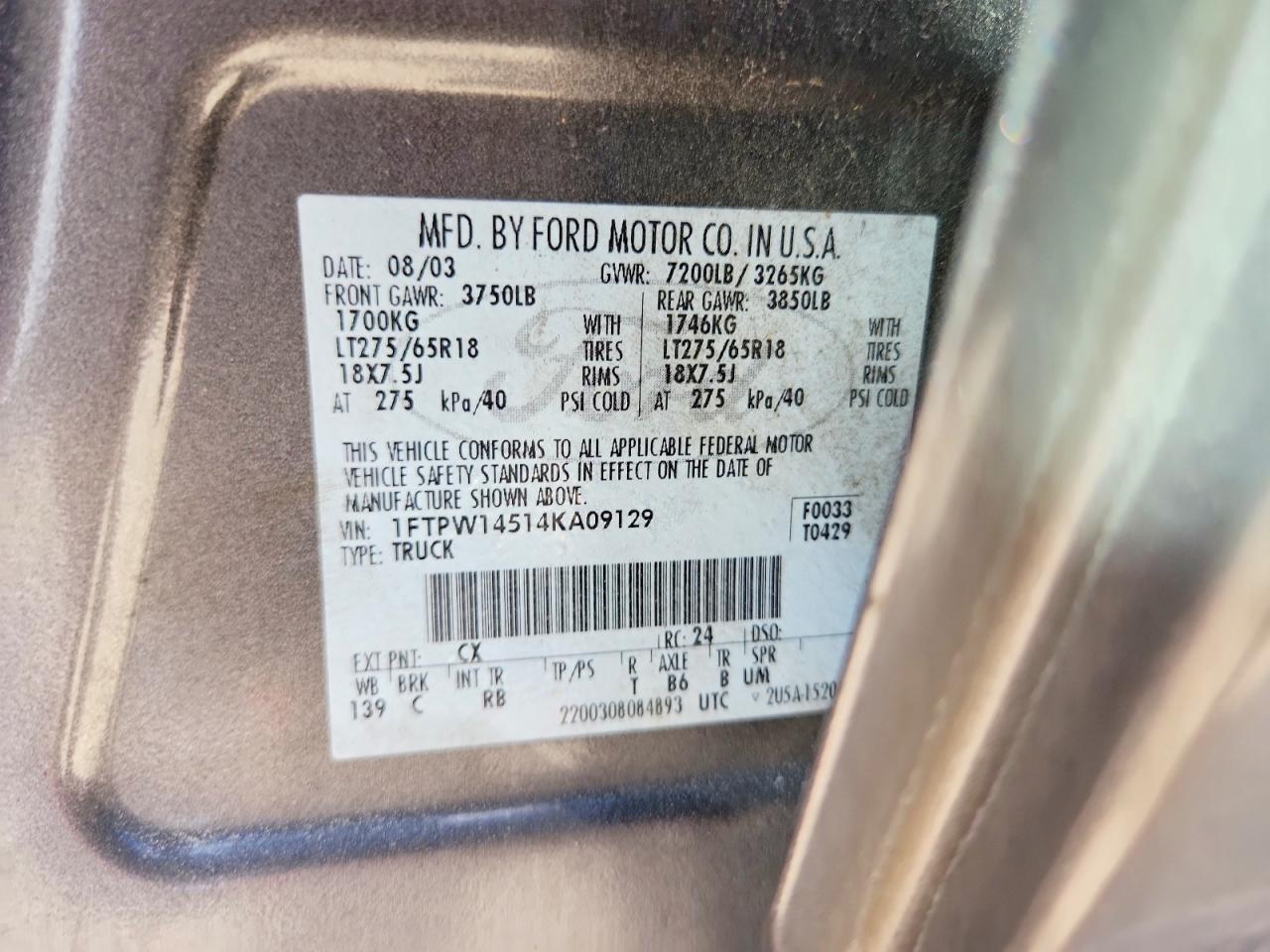2004 FORD F150 SUPERCREW photo 12