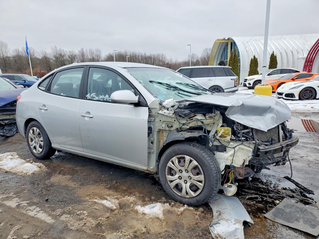 2010 HYUNDAI ELANTRA BLUE photo 4
