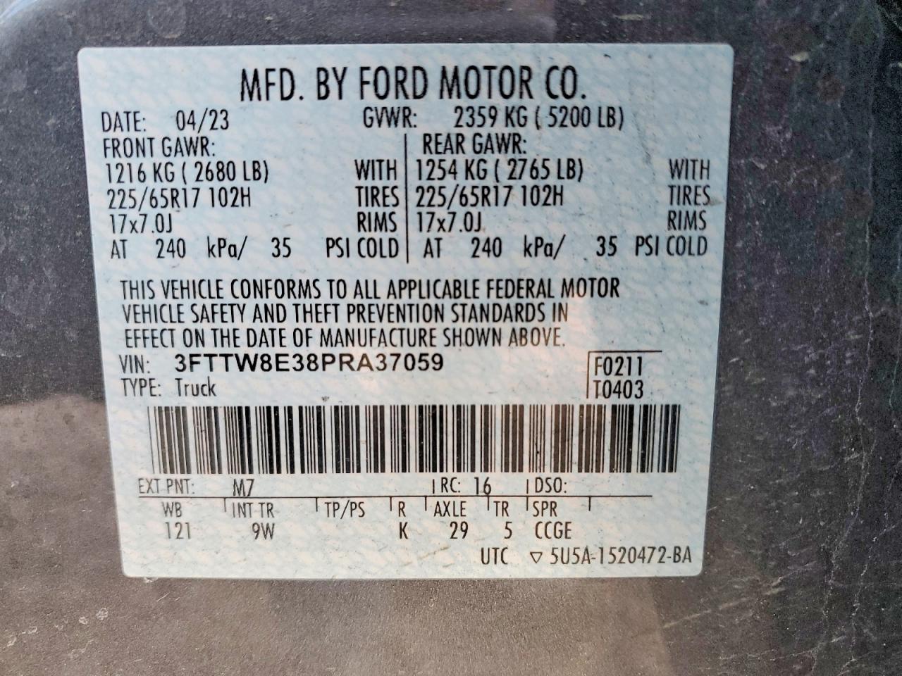 2023 FORD MAVERICK XL photo 12