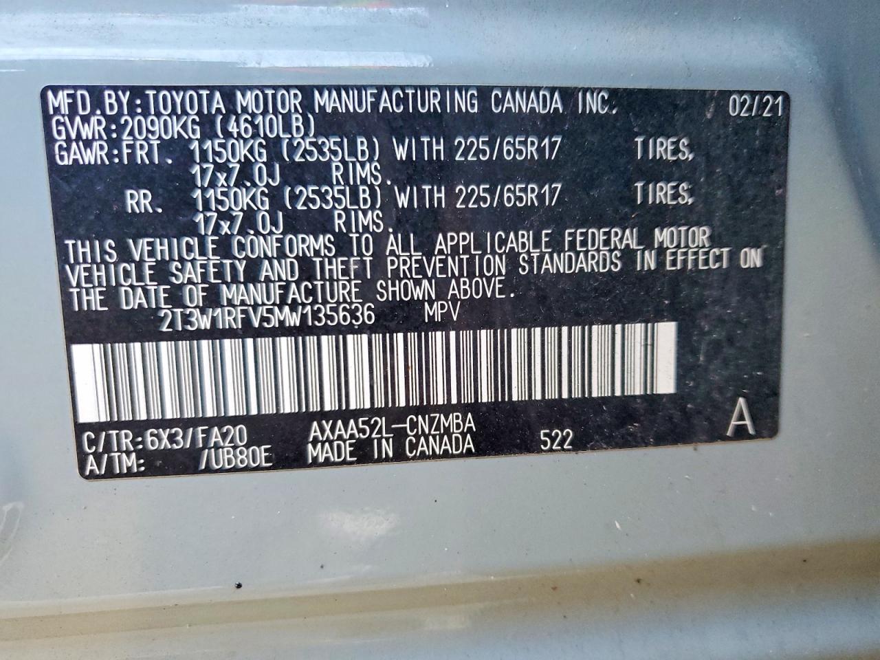 2021 TOYOTA RAV4 XLE photo 25