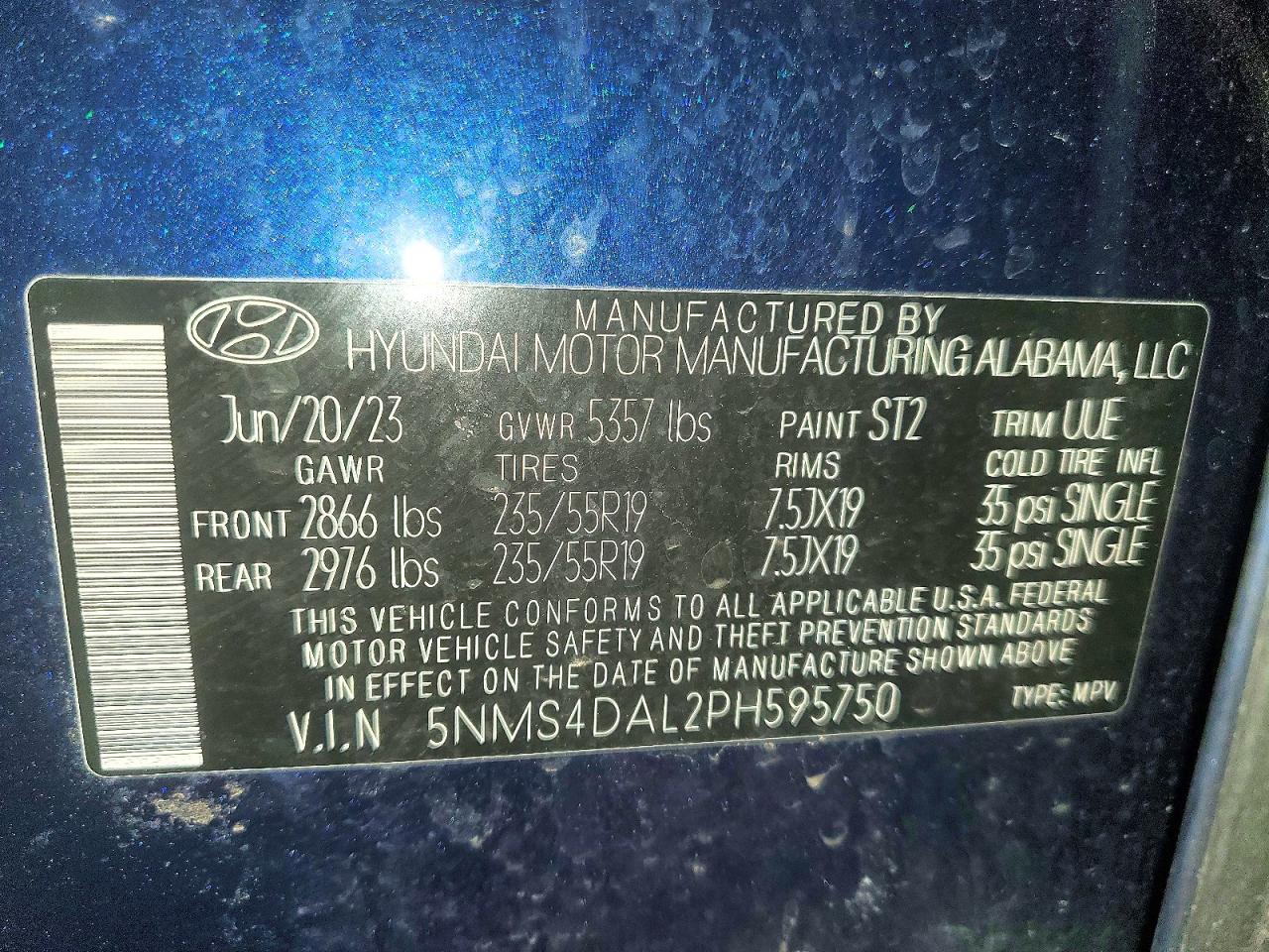 2023 HYUNDAI SANTA FE LIMITED photo 13