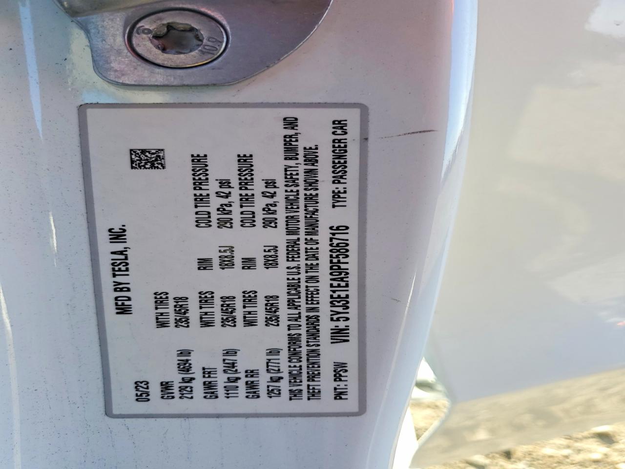 2023 TESLA MODEL 3 photo 12