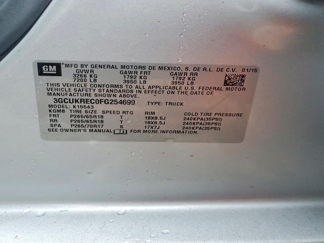 2015 CHEVROLET SILVERADO K1500 LT photo 23