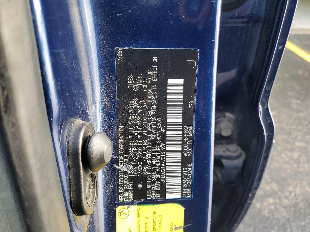 2007 TOYOTA HIGHLANDER photo 13