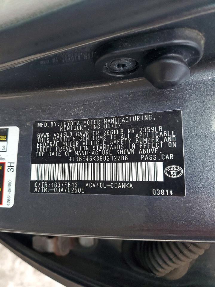 2008 TOYOTA CAMRY CE photo 25