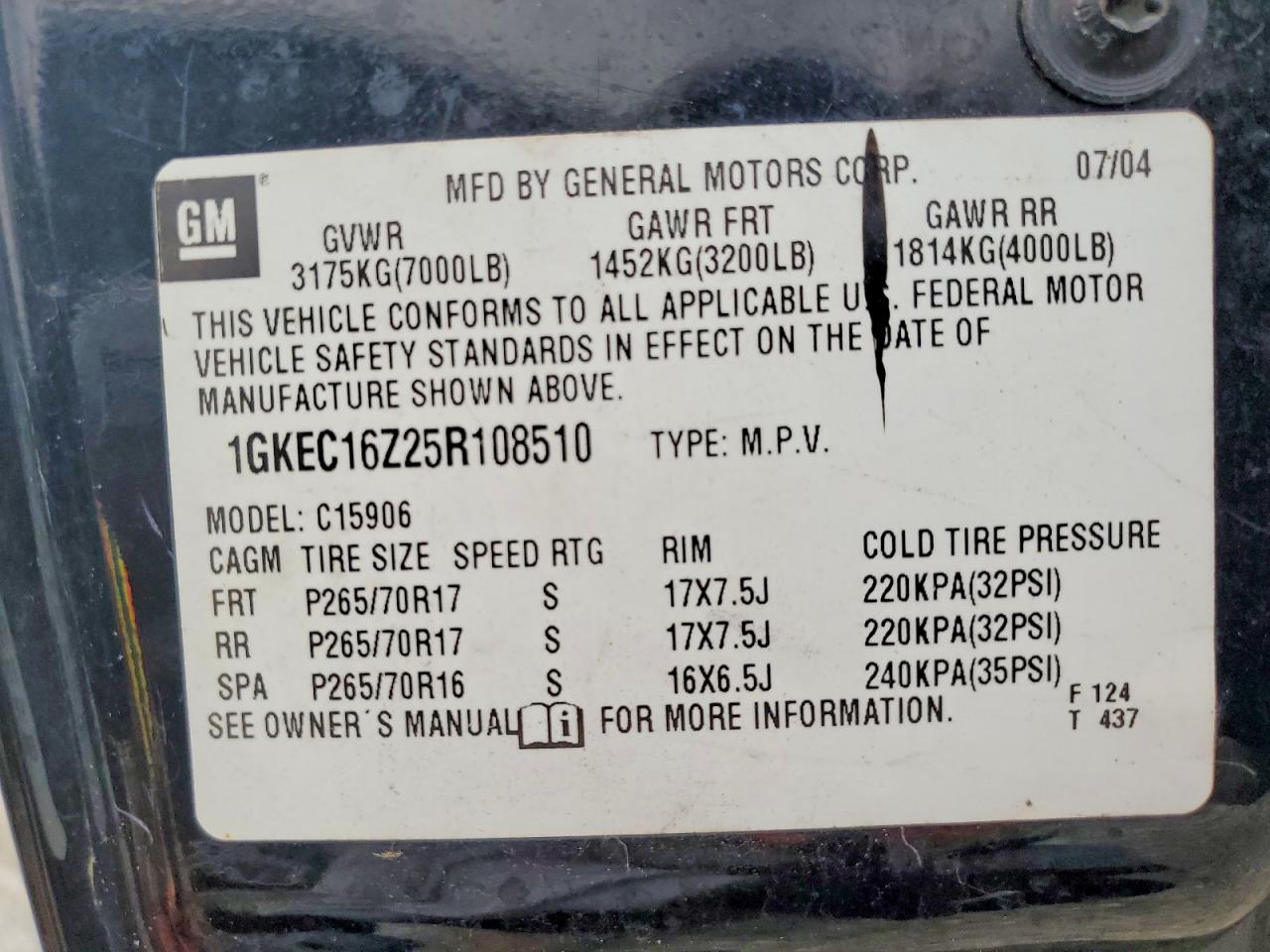 2005 GMC YUKON XL C1500 photo 13