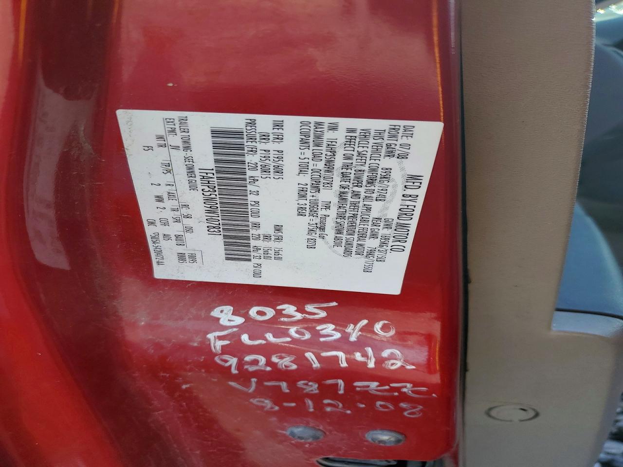 2009 FORD FOCUS SE photo 12