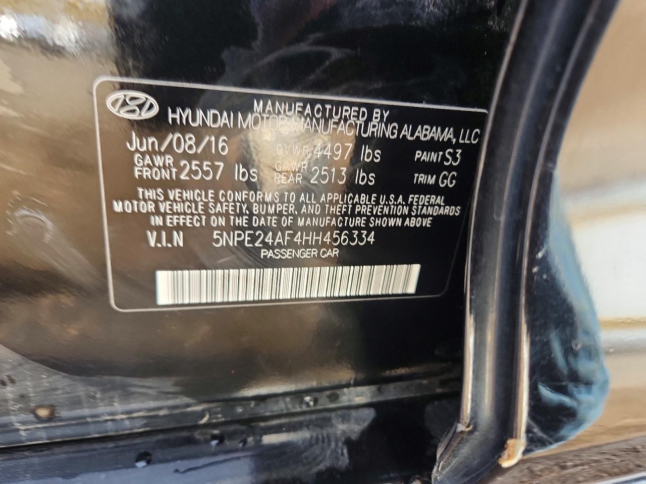 2017 HYUNDAI SONATA SE photo 12
