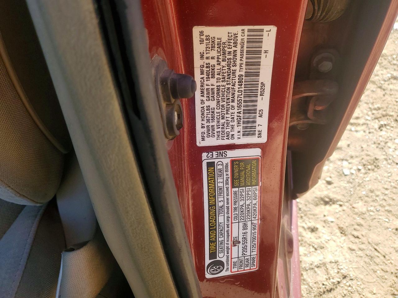 2007 HONDA CIVIC LX photo 34
