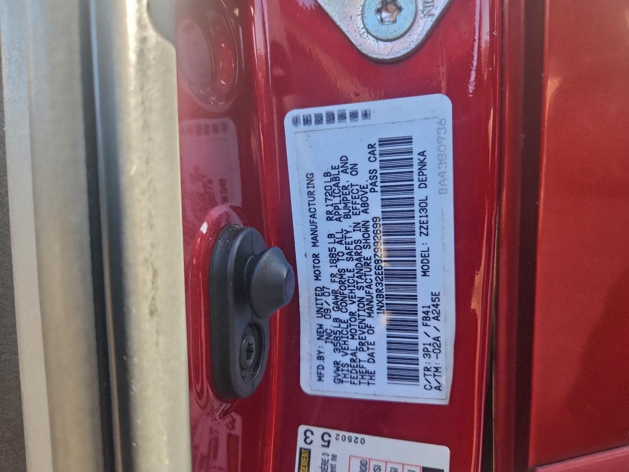 2008 TOYOTA COROLLA CE photo 12