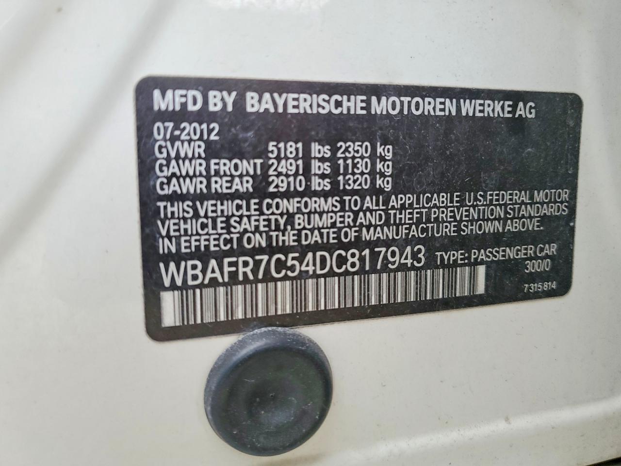2013 BMW 535 I photo 12