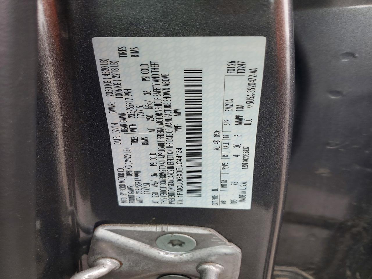 2014 FORD ESCAPE SE photo 12