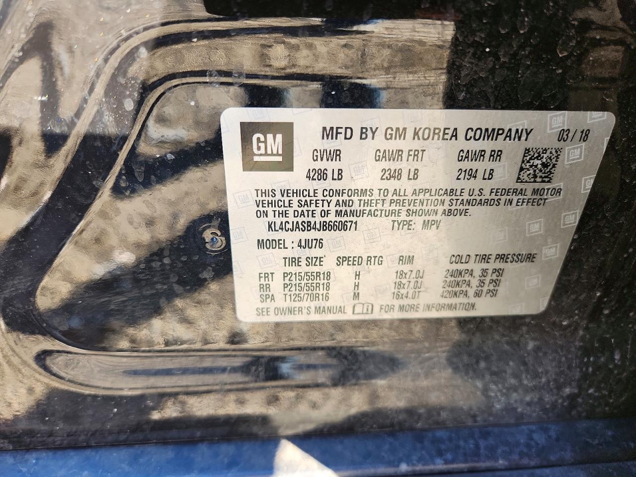 2018 BUICK ENCORE PREFERRED photo 13