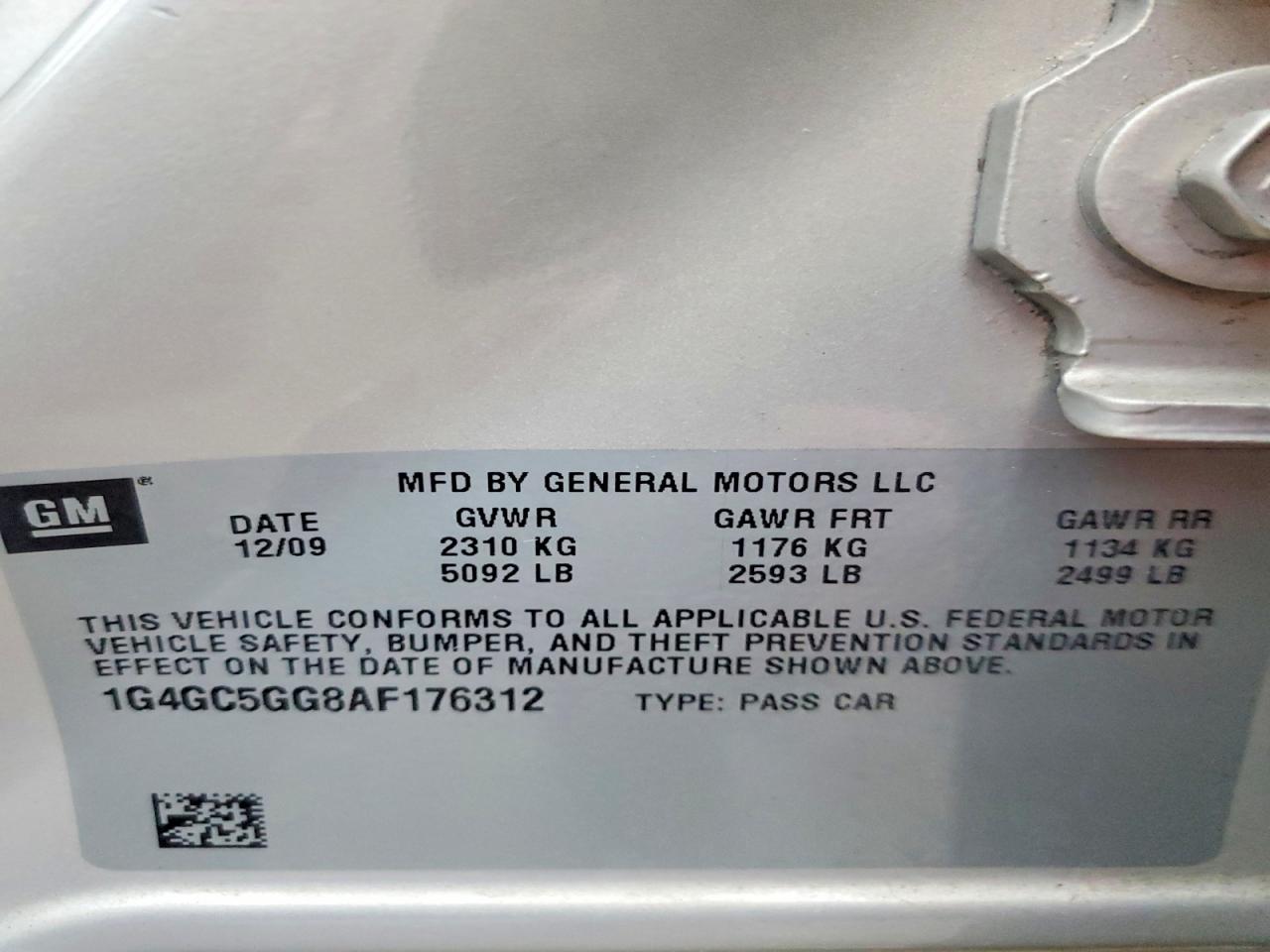 2010 BUICK LACROSSE CXL photo 34