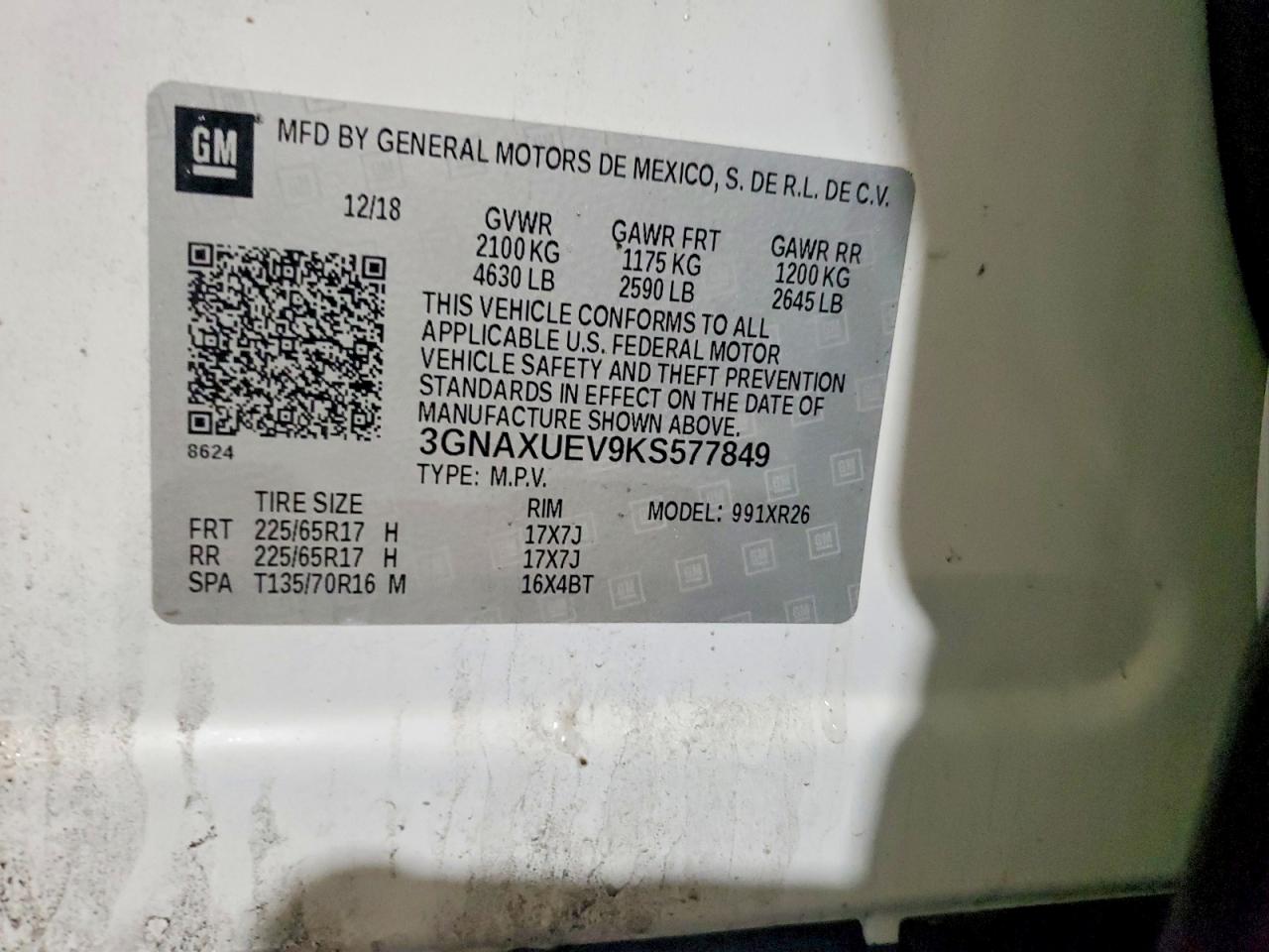 2019 CHEVROLET EQUINOX LT photo 13