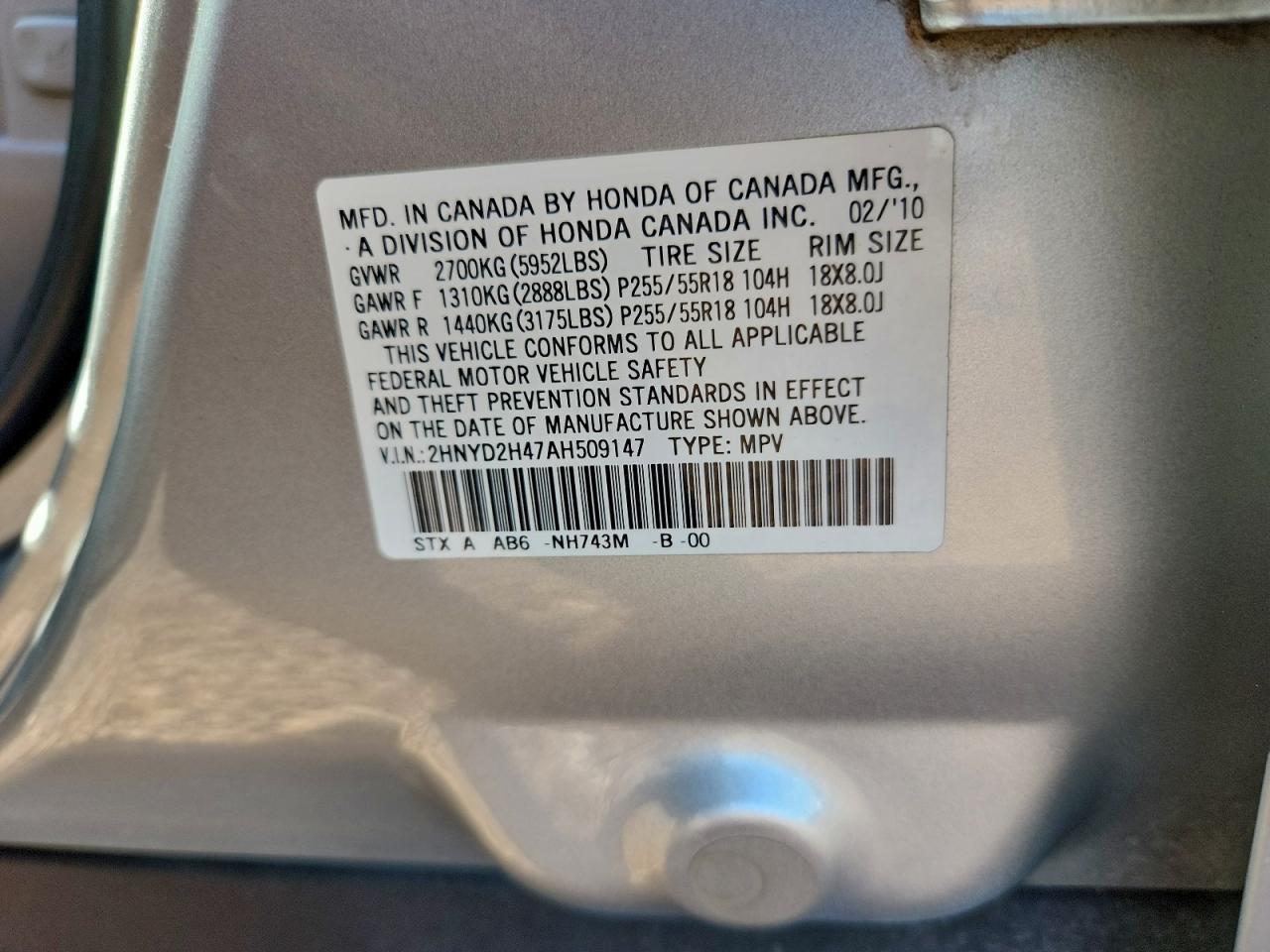 2010 ACURA MDX TECHNOLOGY photo 13