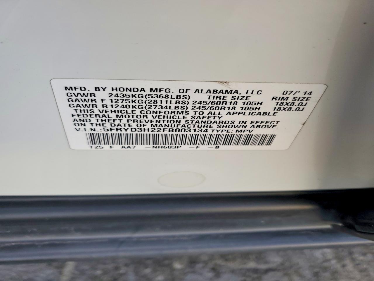 2015 ACURA MDX photo 13